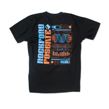 Load image into Gallery viewer, Black T-shirt w/ RF Purpose Built - Rear
